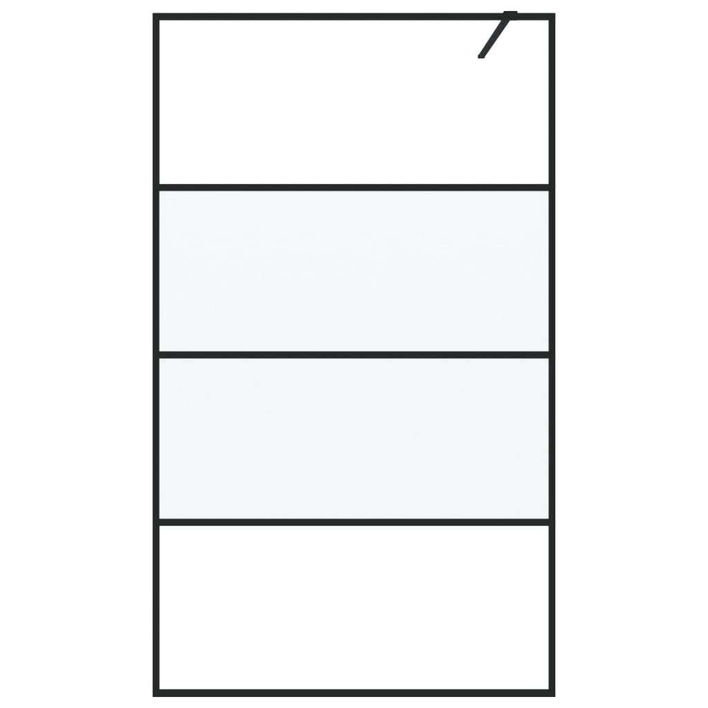 Parete Doccia Walk in 115x195 cm Vetro Semi Smerigliato ESG
