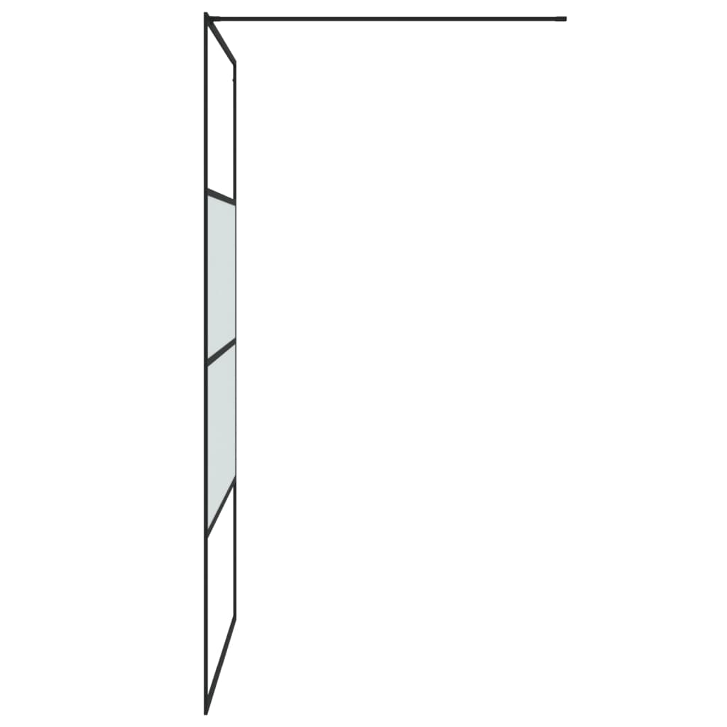 Parete Doccia Walk in 115x195 cm Vetro Semi Smerigliato ESG