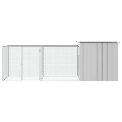 Gabbia per Polli Grigia 300x91x100 cm Acciaio Zincato
