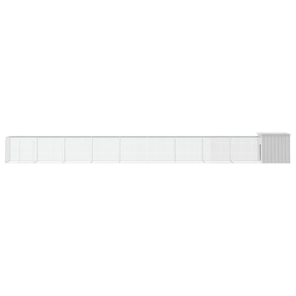 Gabbia per Polli Grigia 1000x91x100 cm Acciaio Zincato