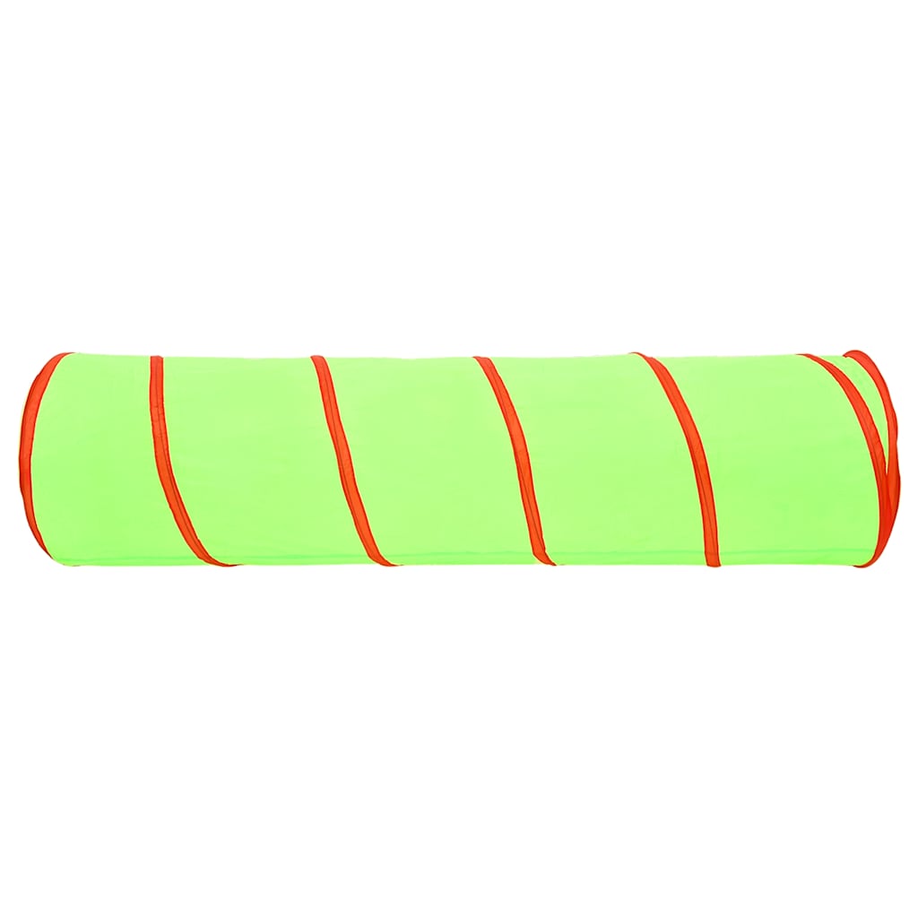 Tunnel da Gioco per Bambini 250 Palline Verde 175 cm Poliestere