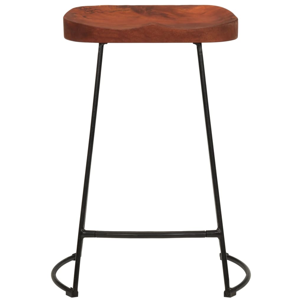 Sgabelli da Bar Gavin 2 pz 45x40x63 cm Legno Massello di Mango
