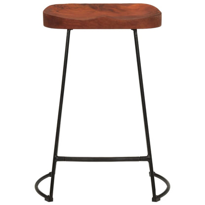 Sgabelli da Bar Gavin 2 pz 45x40x63 cm Legno Massello di Mango