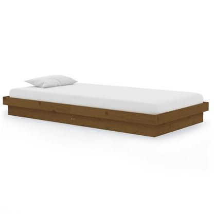 Letto Senza Materasso Ambra in Legno Massello di Pino 100x200cm