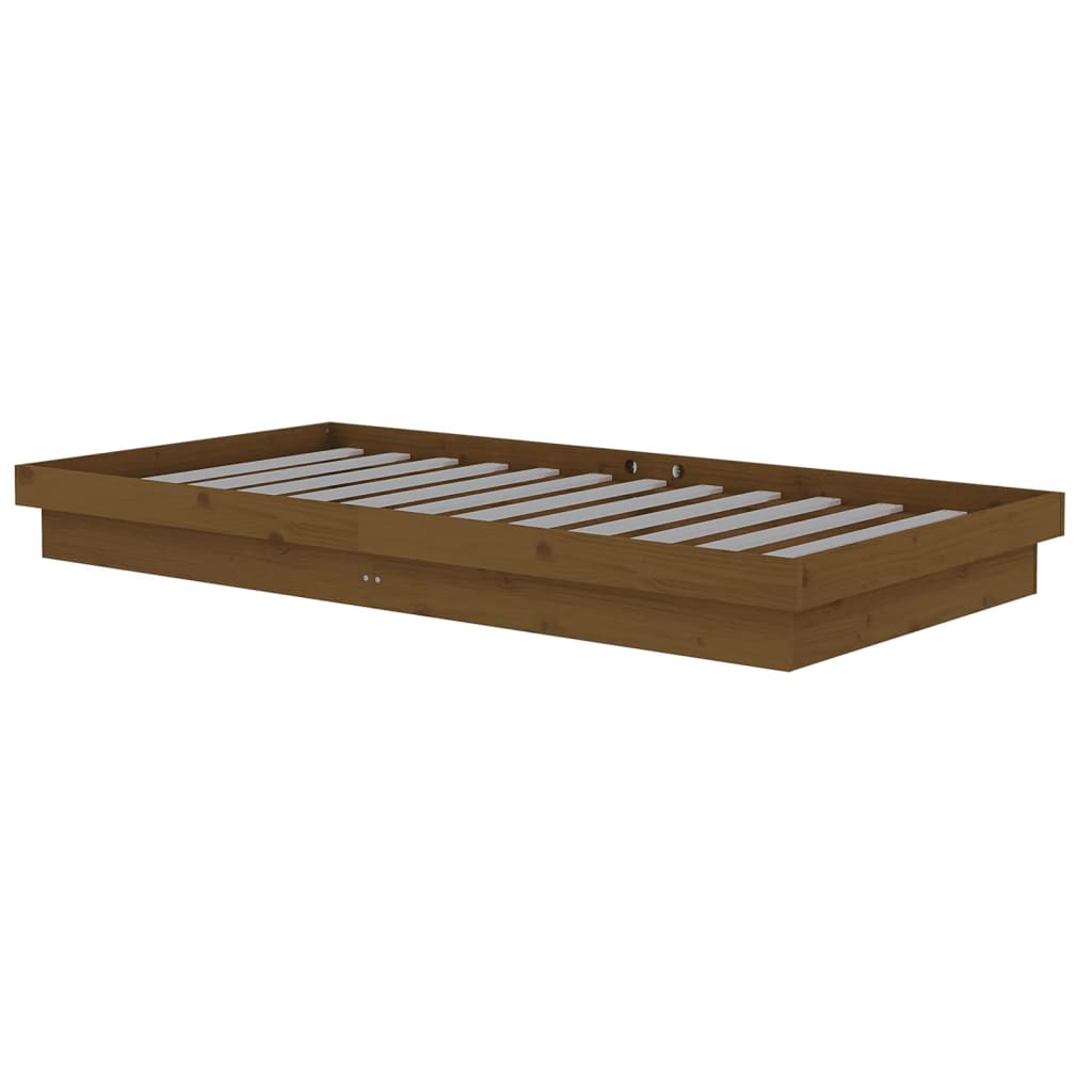 Letto Senza Materasso Ambra in Legno Massello di Pino 100x200cm
