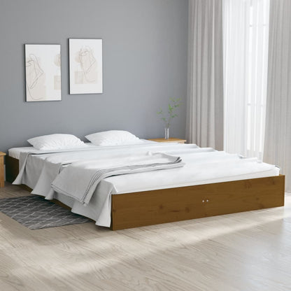 Giroletto senza Materaso Ambra in Legno Massello 150x200 cm
