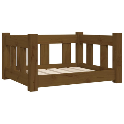 Cuccia per Cani Ambra 55,5x45,5x28 cm in Legno Massello di Pino