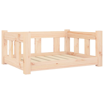 Cuccia per Cani 65,5x50,5x28 cm in Legno Massello di Pino