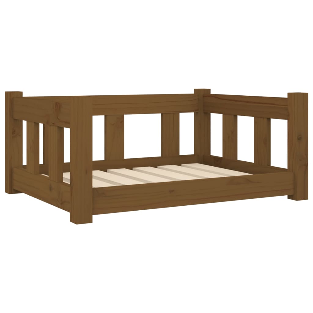 Cuccia per Cani Ambra 65,5x50,5x28 cm in Legno Massello di Pino