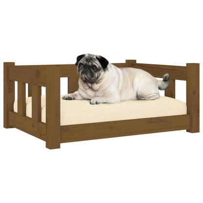 Cuccia per Cani Ambra 65,5x50,5x28 cm in Legno Massello di Pino