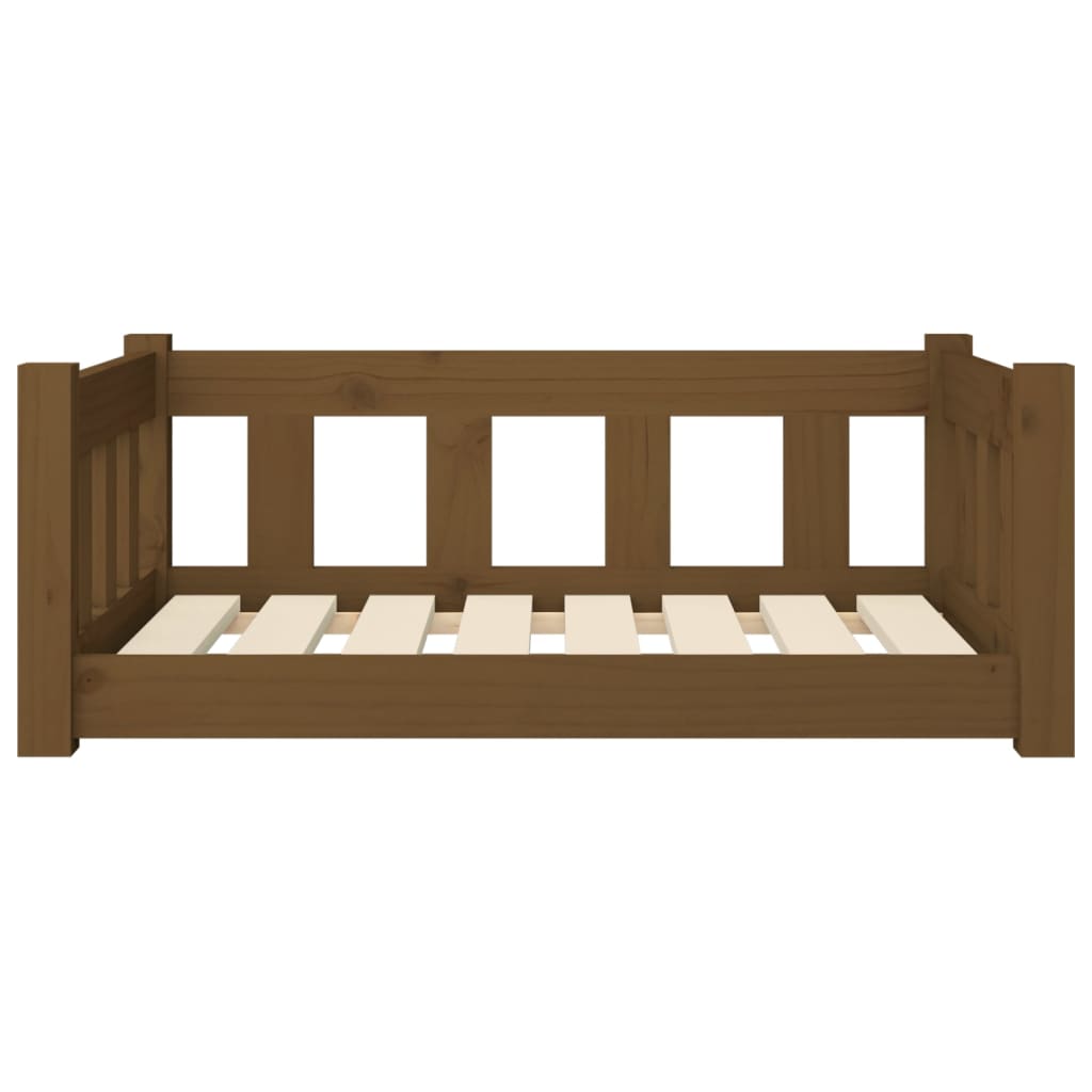 Cuccia per Cani Ambra 75,5x55,5x28 cm in Legno Massello di Pino