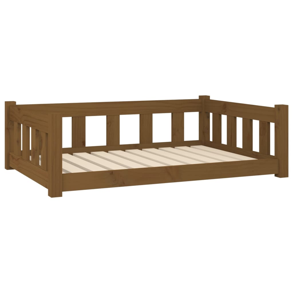 Cuccia per Cani Ambra 95,5x65,5x28 cm in Legno Massello di Pino