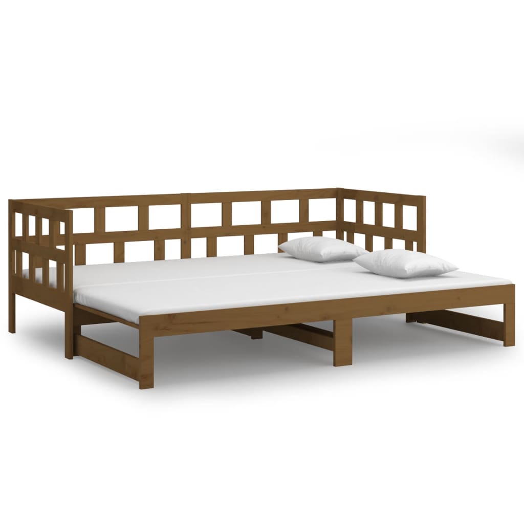 Dormeuse Estraibile Ambra Legno Massello di Pino 2x(90x190)cm