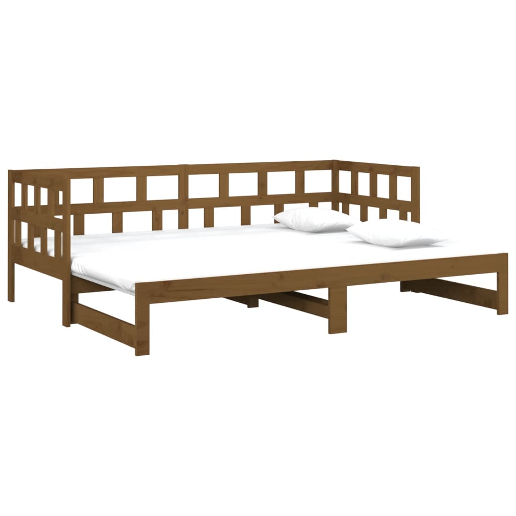 Dormeuse Estraibile Ambra Legno Massello di Pino 2x(90x190)cm