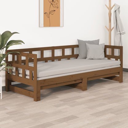 Dormeuse Estraibile Ambra Legno Massello di Pino 2x(90x190)cm