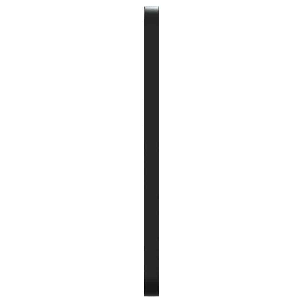 Specchio da Parete Nero 40x60 cm Rettangolare