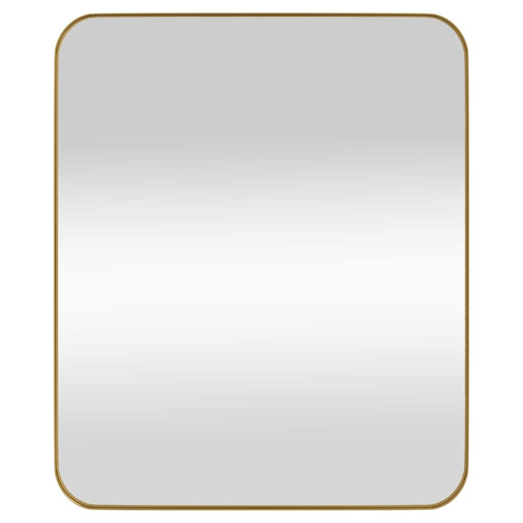 Specchio da Parete Dorato 50x60 cm Rettangolare