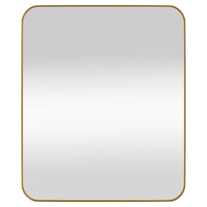 Specchio da Parete Dorato 50x60 cm Rettangolare
