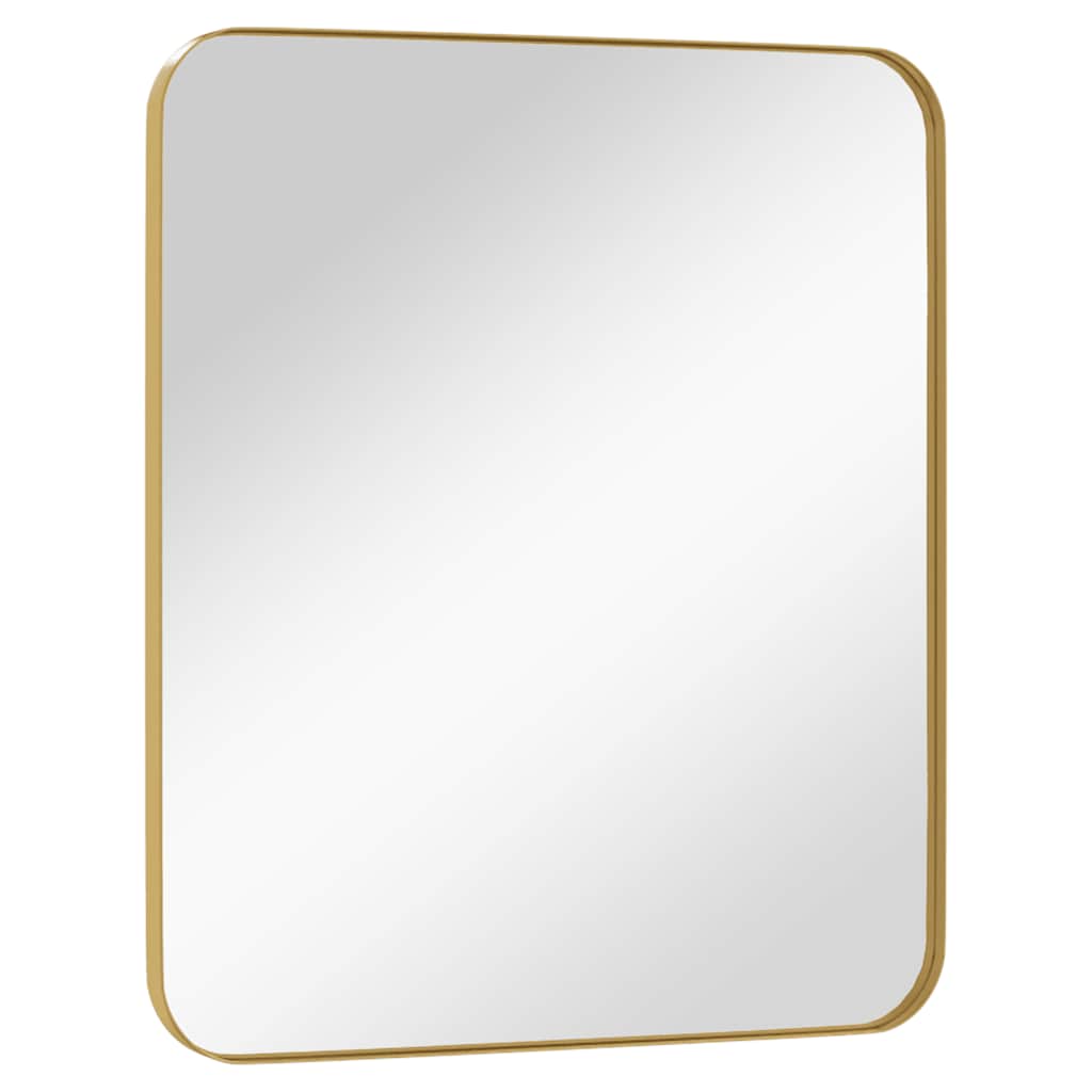 Specchio da Parete Dorato 50x60 cm Rettangolare