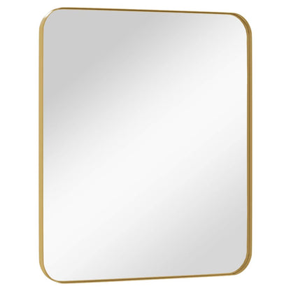 Specchio da Parete Dorato 50x60 cm Rettangolare
