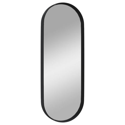 Specchio da Parete Nero 15x40 cm Ovale