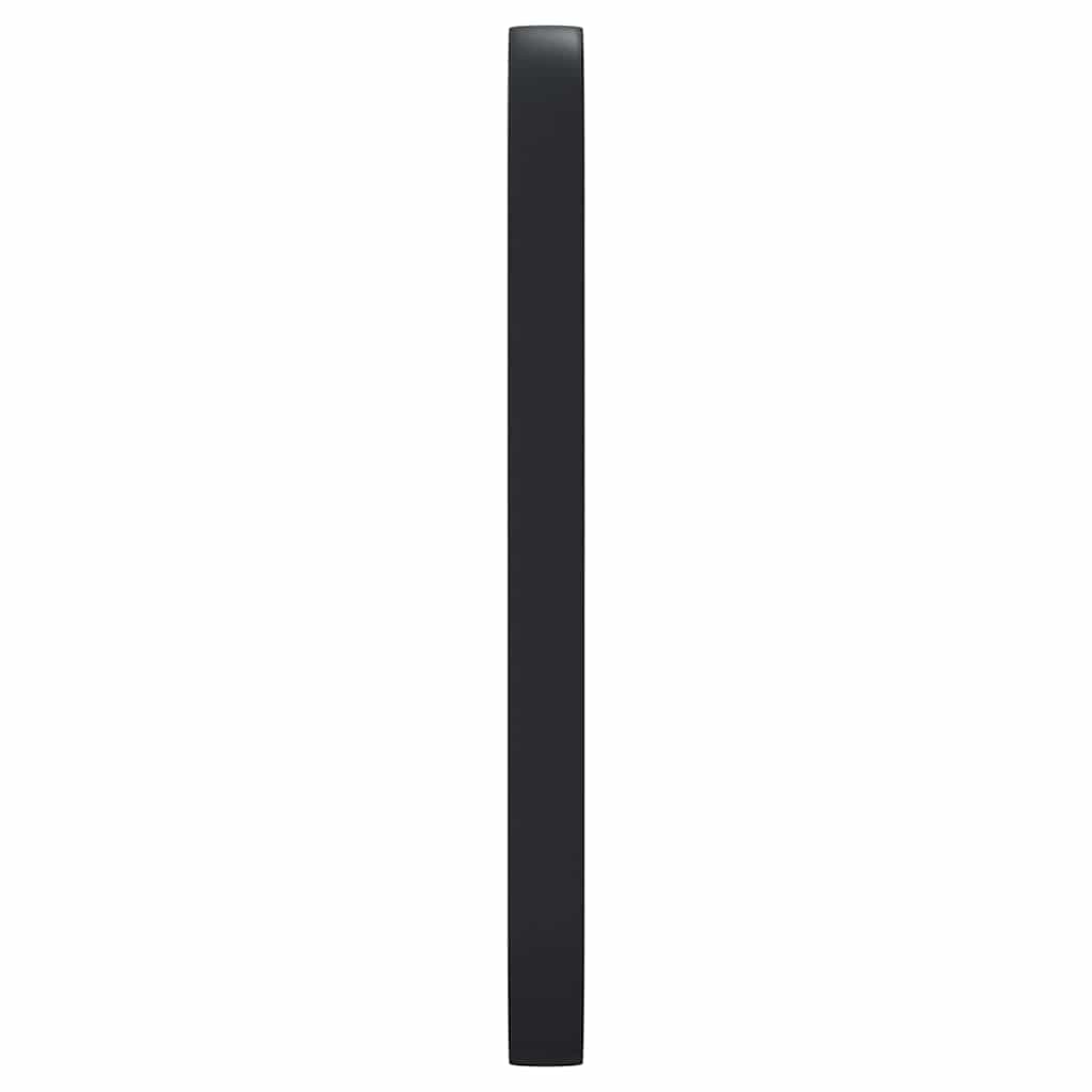 Specchio da Parete Nero 15x40 cm Ovale