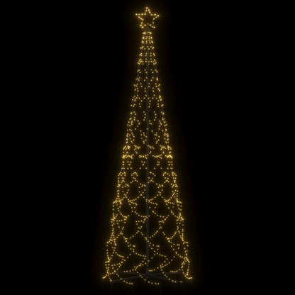 Albero di Natale a Cono Bianco Caldo 500 LED 100x300 cm
