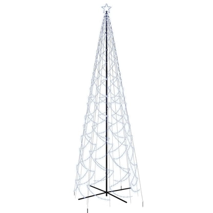 Albero di Natale a Cono Bianco Freddo 1400 LED 160x500 cm