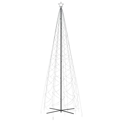 Albero di Natale a Cono Bianco Freddo 1400 LED 160x500 cm
