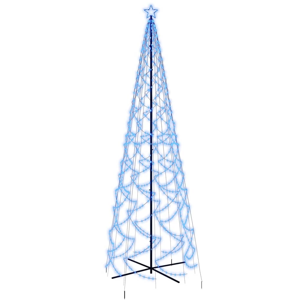 Albero di Natale a Cono Blu 1400 LED 160x500 cm