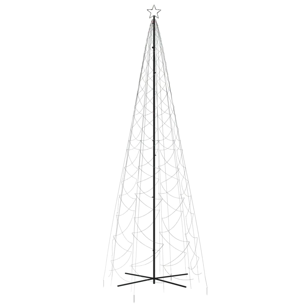 Albero di Natale a Cono Colorato 1400 LED 160x500 cm