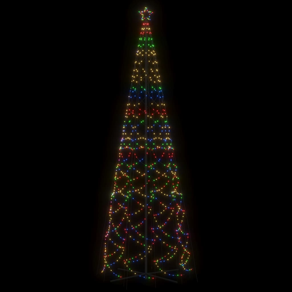 Albero di Natale a Cono Colorato 1400 LED 160x500 cm