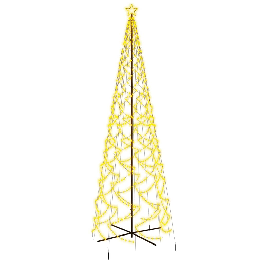 Albero di Natale a Cono Bianco Caldo 1400 LED 160x500 cm