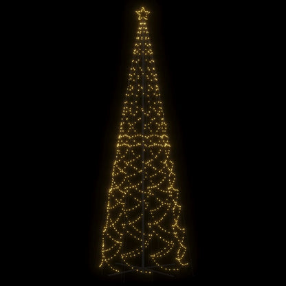 Albero di Natale a Cono Bianco Caldo 1400 LED 160x500 cm
