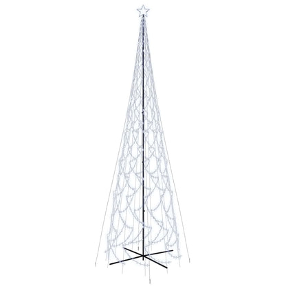 Albero di Natale a Cono Bianco Freddo 3000 LED 230x800 cm