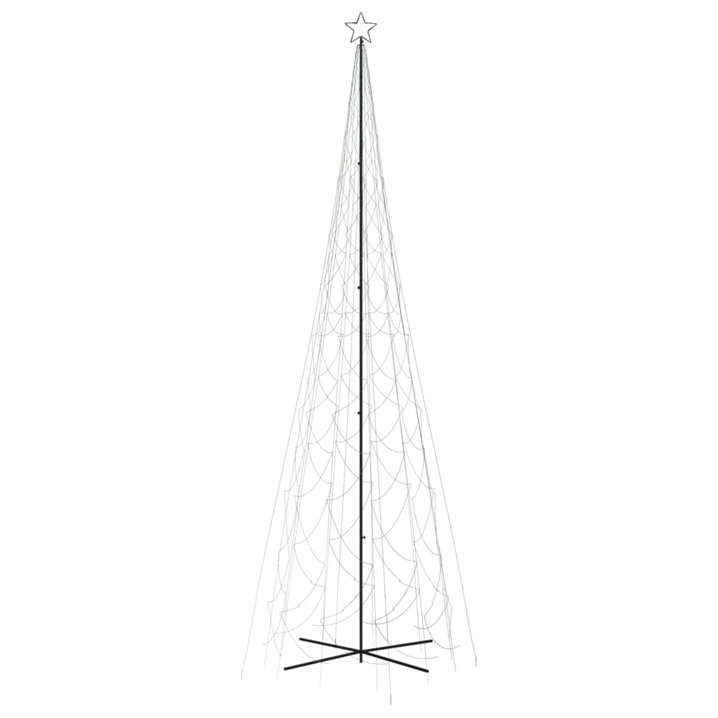 Albero di Natale a Cono Bianco Freddo 3000 LED 230x800 cm