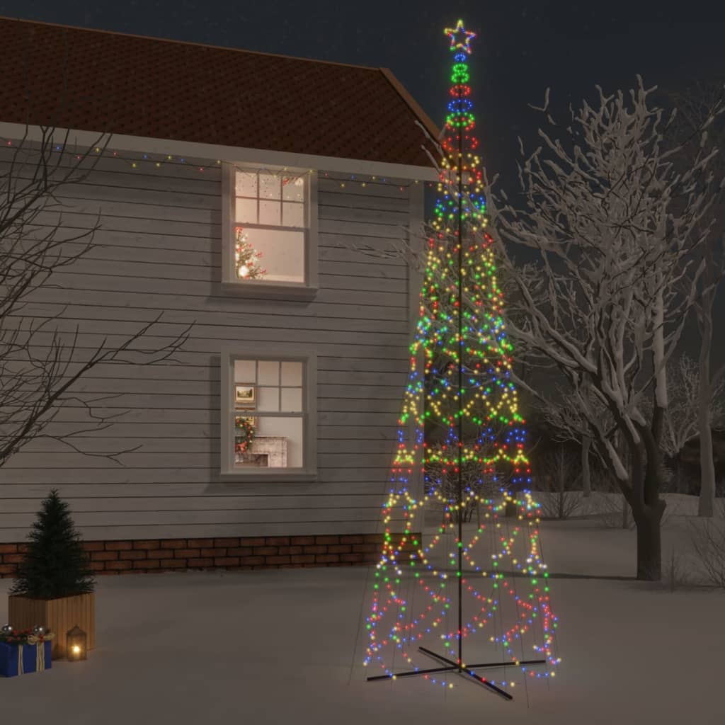 Albero di Natale a Cono Colorato 3000 LED 230x800 cm
