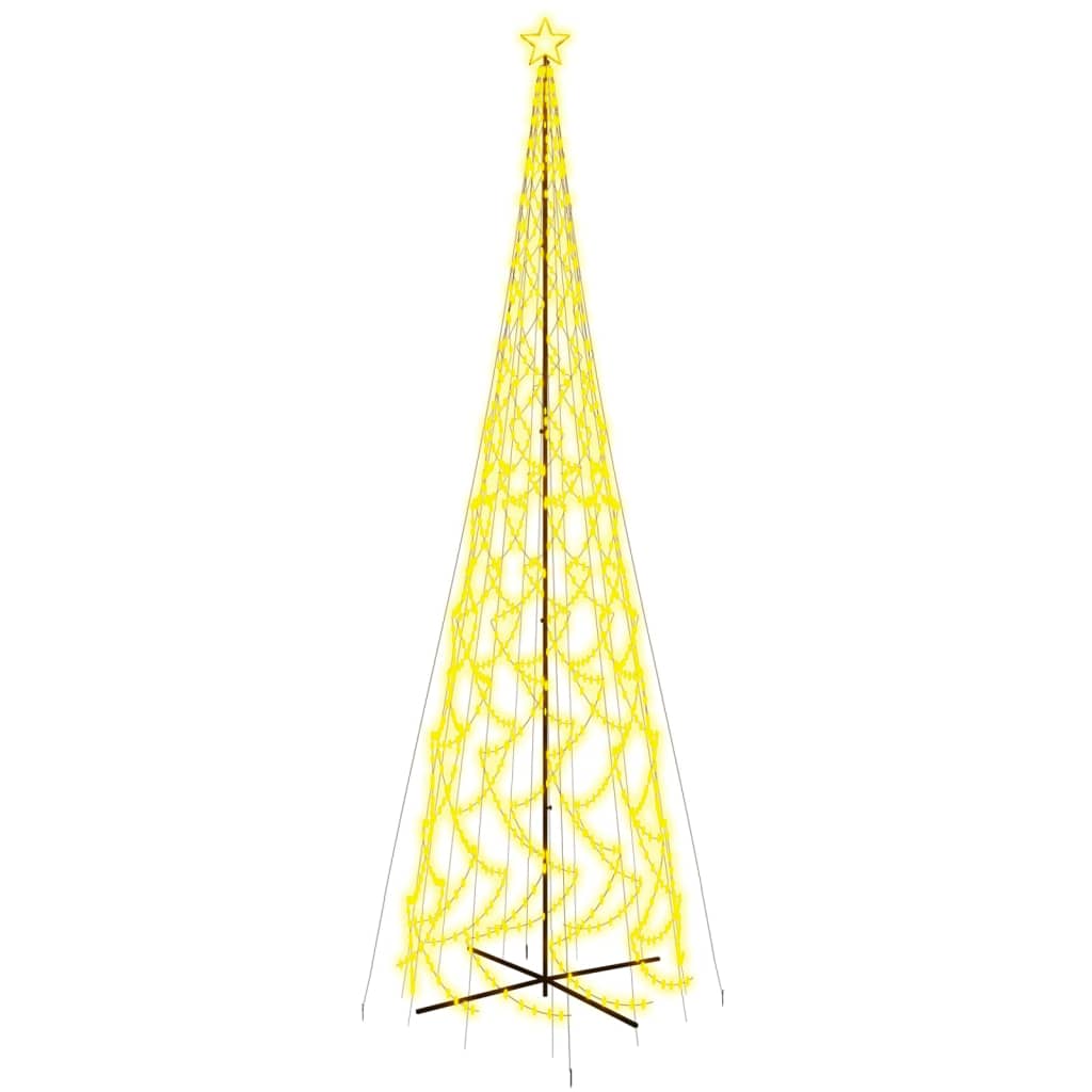 Albero di Natale a Cono Bianco Caldo 3000 LED 230x800 cm
