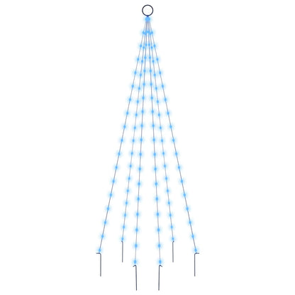 Albero di Natale Pennone Blu 108 LED 180 cm