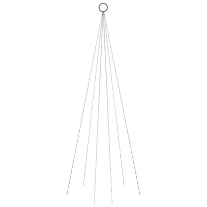 Albero di Natale Pennone Blu 108 LED 180 cm