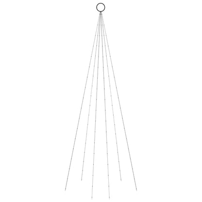 Albero di Natale Pennone Colorato 108 LED 180 cm
