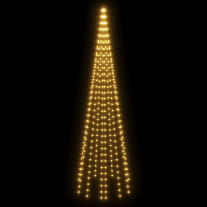 Albero di Natale Pennone Bianco Caldo 310 LED 300 cm
