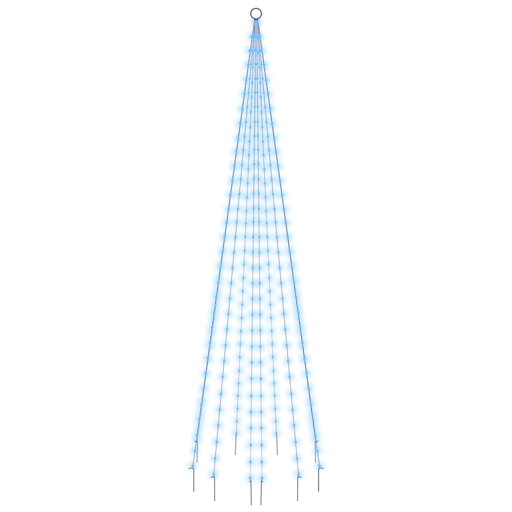 Albero di Natale Pennone Blu 310 LED 300 cm