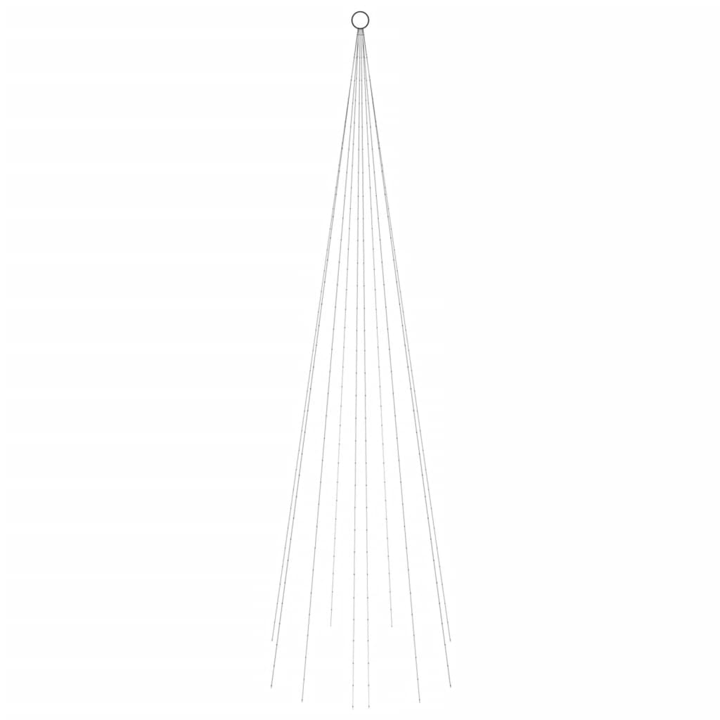 Albero di Natale Pennone Colorato 310 LED 300 cm