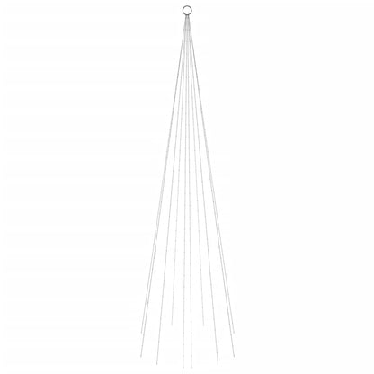 Albero di Natale Pennone Colorato 310 LED 300 cm