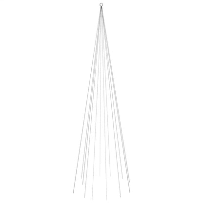 Albero di Natale Pennone Bianco Caldo 732 LED 500 cm