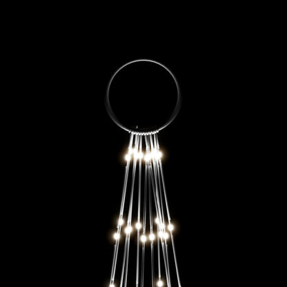 Albero di Natale Pennone Bianco Freddo 732 LED 500 cm