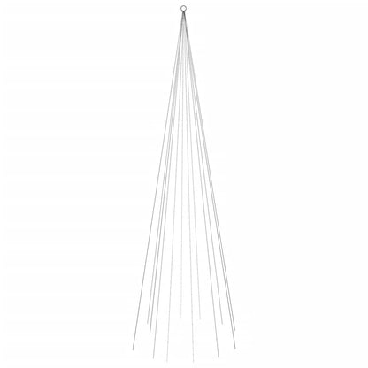 Albero di Natale Pennone Colorato 732 LED 500 cm