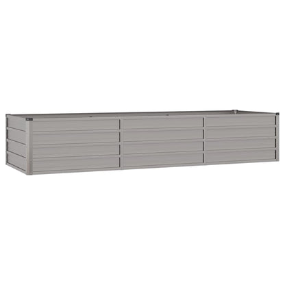 Letto Rialzato da Giardino Ruggine 240x80x45 cm Acciaio Corten