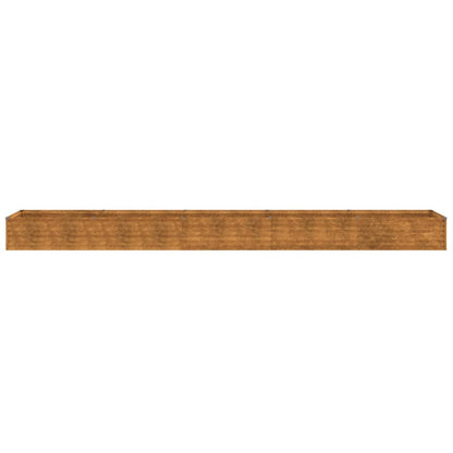 Fioriera Rialzata da Giardino 482x50x36 cm in Acciaio Corten